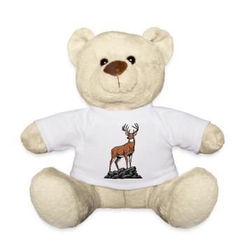 Weißwedelhirsch Majestätische Wilde Natur - Teddy - Weiß - Vorne