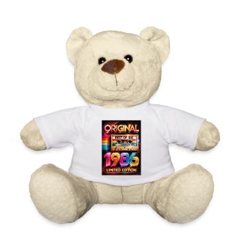 Original-Neon-Kassette von 1986 - Teddy - Weiß - Vorne