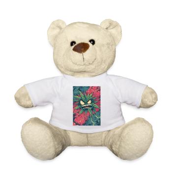 Wütendes Hanfblatt-Chaos - Teddy - Weiß - Vorne