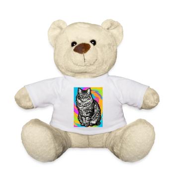 chat - Nounours - blanc - Devant
