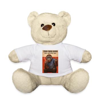 Zero Fucks Given Ape - Teddy - Weiß - Vorne