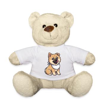 Eurasier | Welpe NomNom | Kawaii - Teddy - Weiß - Vorne