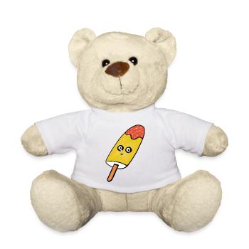 Kawaii  Eis Eiskrem Kinder lustig - Teddy Bear - white - Front