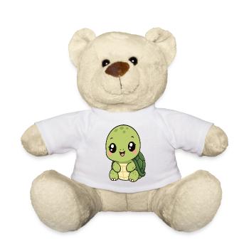 Kawaii Turtle - Teddy Bear - white - Front