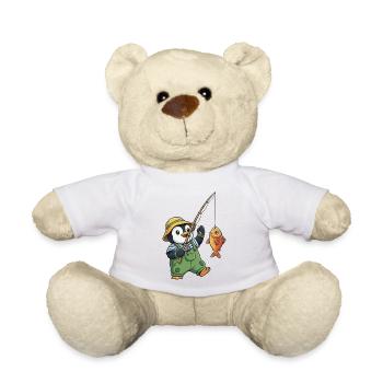 Pinguin Angler - Teddy - Weiß - Vorne