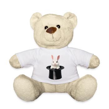 Un lapin sorti du chapeau magique - Nounours - blanc - Devant