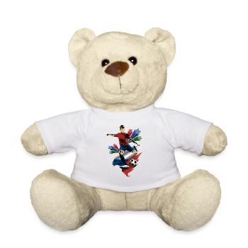 Republica Checa - République tchèque - Drapeaux - Nounours - blanc - Devant