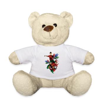 Portugal - Portugal - Drapeaux - Nounours - blanc - Devant