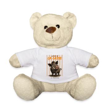 Sanglier en cage – Ça casse - Nounours - blanc - Devant