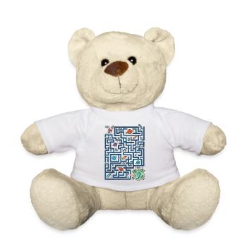 Weltraum Labyrinth Raketenpfad - Teddy - Weiß - Vorne