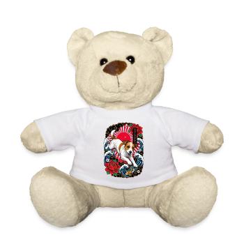 Jack Russell Terrier im Japan Tattoo Stil - Teddy - Weiß - Vorne