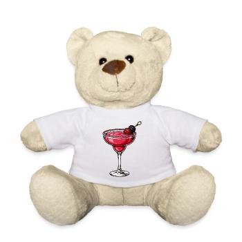 Beeren-Cocktail im Rubinrot Glas - Teddy - Weiß - Vorne