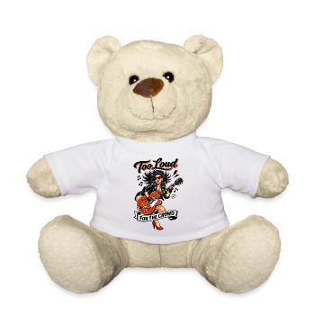 Rockabilly Pin Up: Too Loud For The Crowd - Teddy - Weiß - Vorne