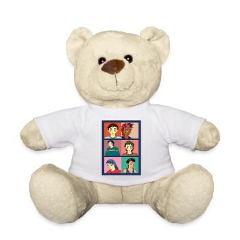 Portraits and facial expressions in anime style - Teddy Bear - white - Front