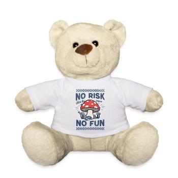 Pilz-Motiv: Ride the waves - Teddy - Weiß - Vorne
