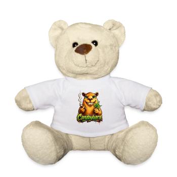 Canabybara Cannabis Humor - Teddy - Weiß - Vorne