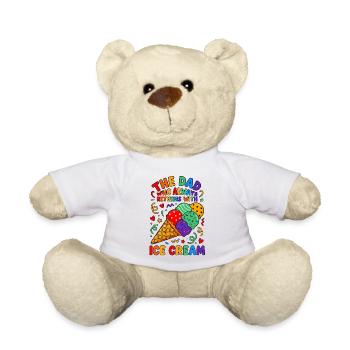 Papa, der immer Eis mitbringt - Teddy Bear - white - Front