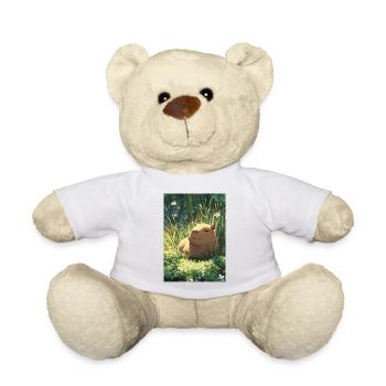 Sun hamster in the grass - Teddy Bear - white - Front