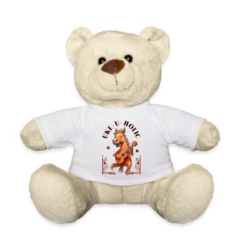Uke-u-holic Horse - Teddy Bear - white - Front