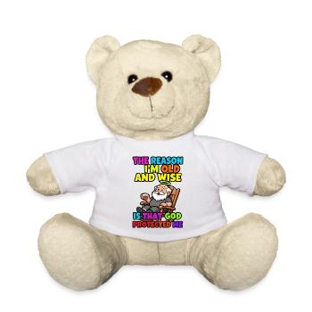 The reason I'm old and wise - Teddy Bear - white - Front