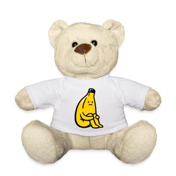 Amateur de Bananes Humour Fruit - Nounours - blanc - Devant