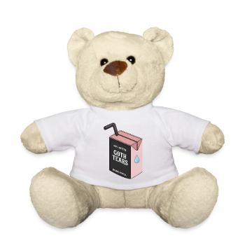 100% Bitter Goth Tears Box - Teddy Bear - white - Front