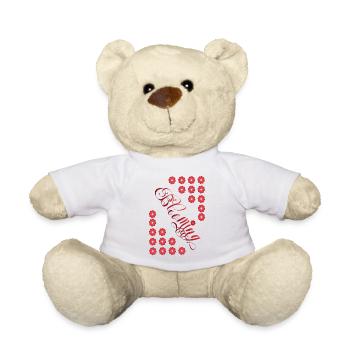 Blühende Liebe - Teddy - Weiß - Vorne