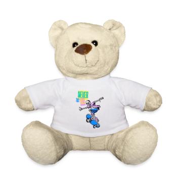Oldschool Skater – Never too old - Teddy - Weiß - Vorne
