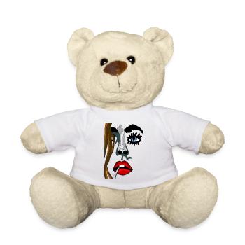 Farbgesicht Noir-Stil - Teddy - Weiß - Vorne