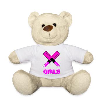 GIRLY Neon Cutout Typography - Teddy - Weiß - Vorne