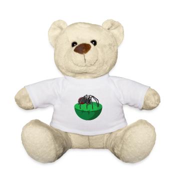 Giftspinne Schwarze Witwe Design - Teddy - Weiß - Vorne
