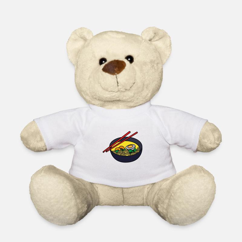 Ramen noodles large - Teddy Bear - white
