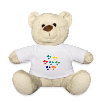 HEART. HEARTS. SAINT VALENTINE. LOVE. LOVE. HEART - Teddy Bear - white - Front