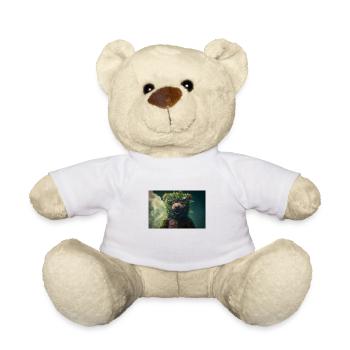Bear Cannabis Smoke Weed - Teddy Bear - white - Front