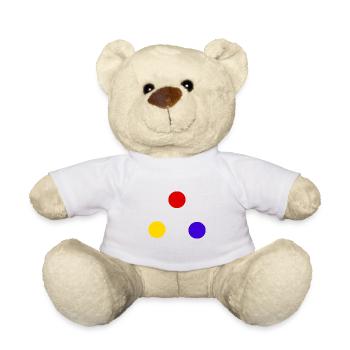 Sphères des couleurs primaires - Nounours - blanc - Devant