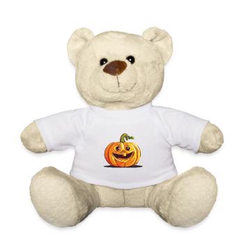 Netter Halloween Pumpkin -Kürbis - Teddy - Weiß - Vorne