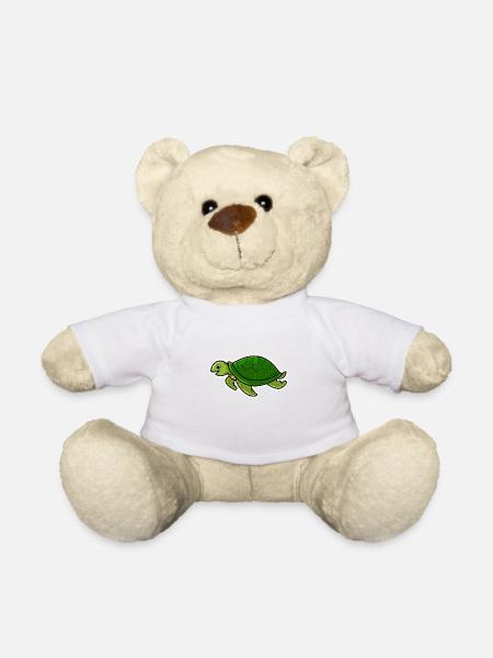Schildkröte - Teddy - Weiß