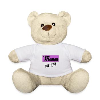 MOTHER'S DAY. HAPPY MOTHER'S DAY. MOM - Teddy Bear - white - Front