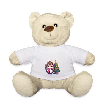 Igel-Weihnachten - Teddy - Weiß - Vorne