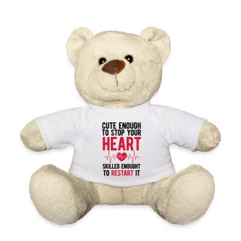 Krankenschwester - Teddy - Weiß - Vorne