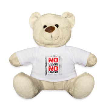 Pas de règles, pas de limites | Déclaration de motivation - Nounours - blanc - Devant