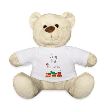 Christmas / Weihnachten - Teddy Bear - white - Front