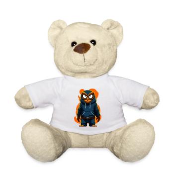 Owl with hoodie - Teddy Bear - white - Front