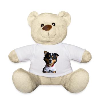 Cute dog - Teddy Bear - white - Front