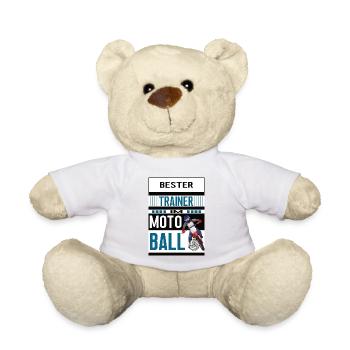 Motoball Trainer Bester Motoballtrainer Motorrad - Teddy - Weiß - Vorne