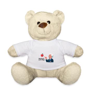 Fun physics design – Gravity is just clingy - Teddy Bear - white - Front