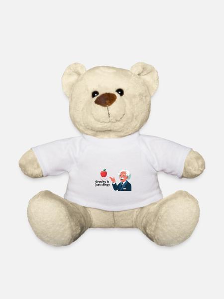 Lustiges Physik-Design – Gravity is just clingy - Teddy - Weiß