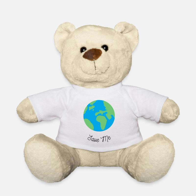 Save Me - Planet Erde - Teddy - Weiß