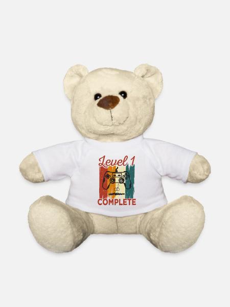 1. Vintage Hochzeitstag Level 1 - Teddy - Weiß