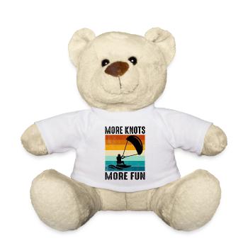 Kitesurfen Kitesurfen Kiteboarding Kiteboarder - Teddy - Weiß - Vorne